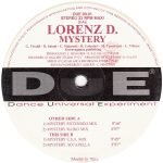 Lorenz D. – Mystery 12'' Maxi Single Plak (Italodance) - Görsel 2