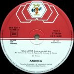 Andrea – I Am A Lover 12'' Maxi Single Plak - Görsel 2
