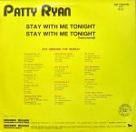 Patty Ryan – Stay With Me Tonight 12'' Maxi Single Plak - Görsel 3