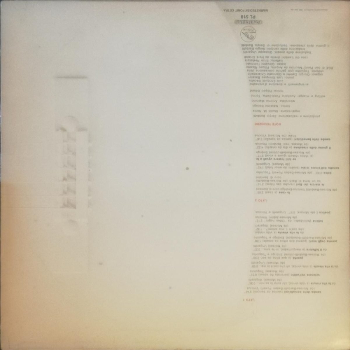 Vinicius De Moraes, Giuseppe Ungaretti, Sergio Endrigo – La Vita, Amico, È L'Arte Dell'Incontro LP Plak - Görsel 2