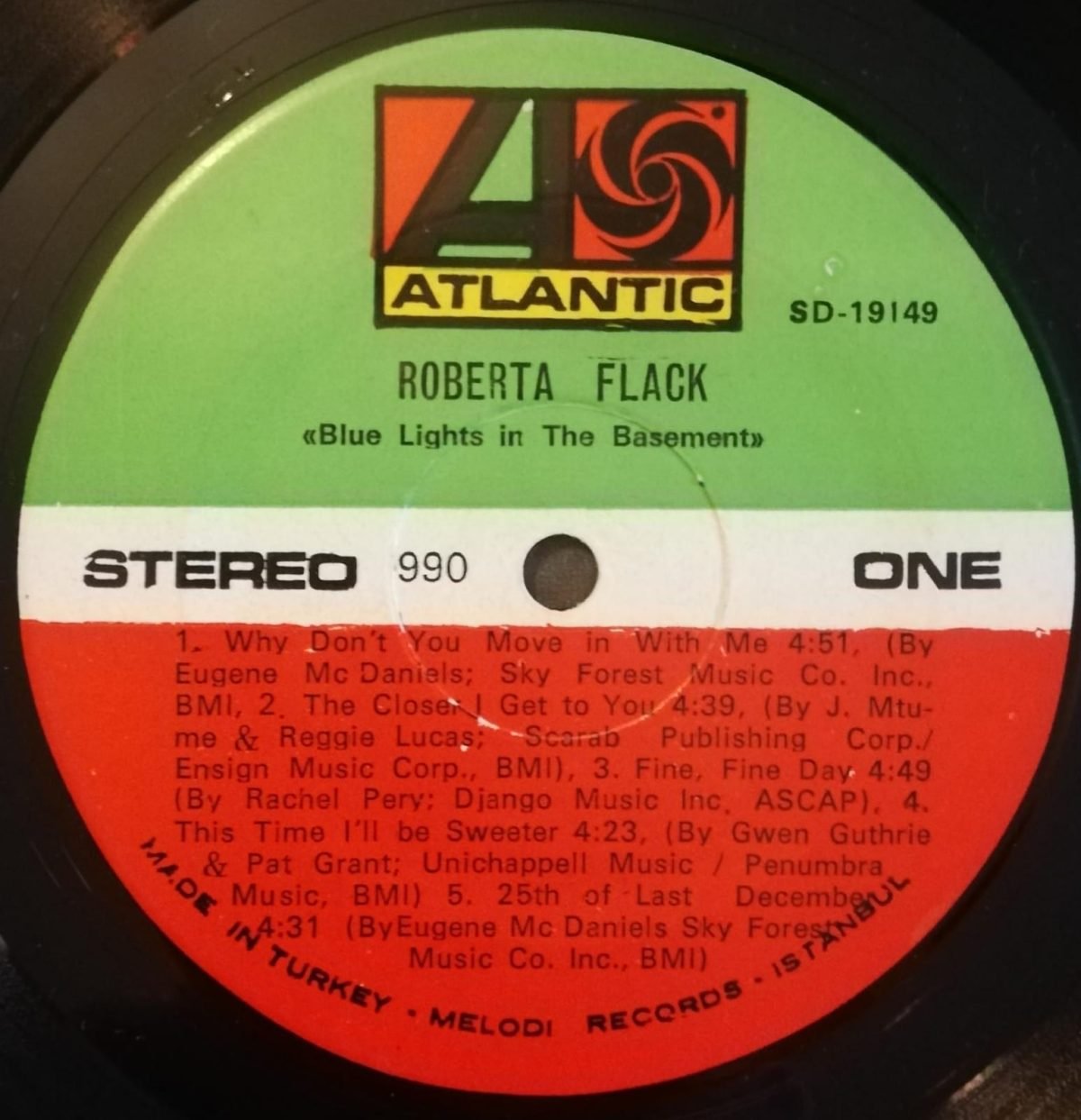 Roberta Flack – Blue Lights In The Basement LP Plak - Görsel 2