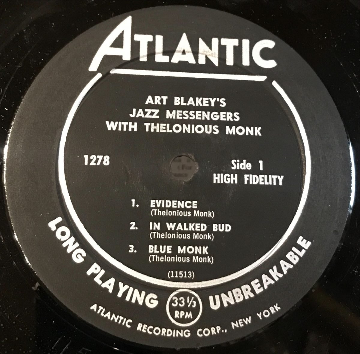 Art Blakey's Jazz Messengers With Thelonious Monk LP Plak (İLK US MONO BASKI) - Görsel 3
