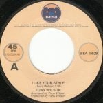 Tony Wilson – I Like Your Style 45lik Plak - Görsel 2