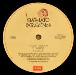 Franco Battiato - L'Arca Di Noè LP Plak - Görsel 3