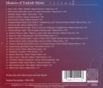 Masters Of Turkish Music, Volume 2 CD - Görsel 2