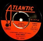 Dr. John ‎– (Everybody Wanna Get Rich) Rite Away 45lik Plak
