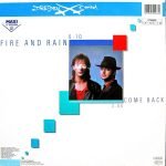 Dresden China ‎– Fire And Rain 12'' Maxi Single Plak - Görsel 3