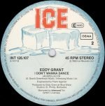 Eddy Grant – I Don't Wanna Dance 12'' Maxi Single Plak - Görsel 4