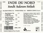 Pandit Balaram Pathak – Inde Du Nord CD - Görsel 2
