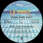 Geraldine Hunt – Can't Fake The Feeling 12'' Maxi Single Plak