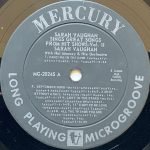 Sarah Vaughan – Great Songs From Hit Shows, Vol. 2 LP Plak - Görsel 3