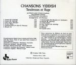 Ami Flammer / Moshe Leiser / Gérard Barreaux – Chansons Yiddish : Tendresses Et Rage CD - Görsel 2