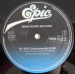 Miami Sound Machine – Dr. Beat (Long Version) 12'' Maxi Single Plak - Görsel 4