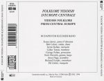 Budapester Klezmer Band – Folklore Yiddish D'Europe Centrale - Yiddish Folklore From Central Europe CD - Görsel 2