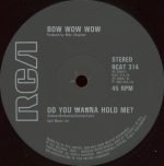 Bow Wow Wow – Do You Wanna Hold Me? 12'' Maxi Single Plak - Görsel 2