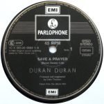 Duran Duran – Save A Prayer 12'' Maxi Single Plak - Görsel 3