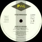 Kylie Minogue – Je Ne Sais Pas Pourquoi (I Still Love You) / Made In Heaven 12'' Maxi Single Plak - Görsel 3
