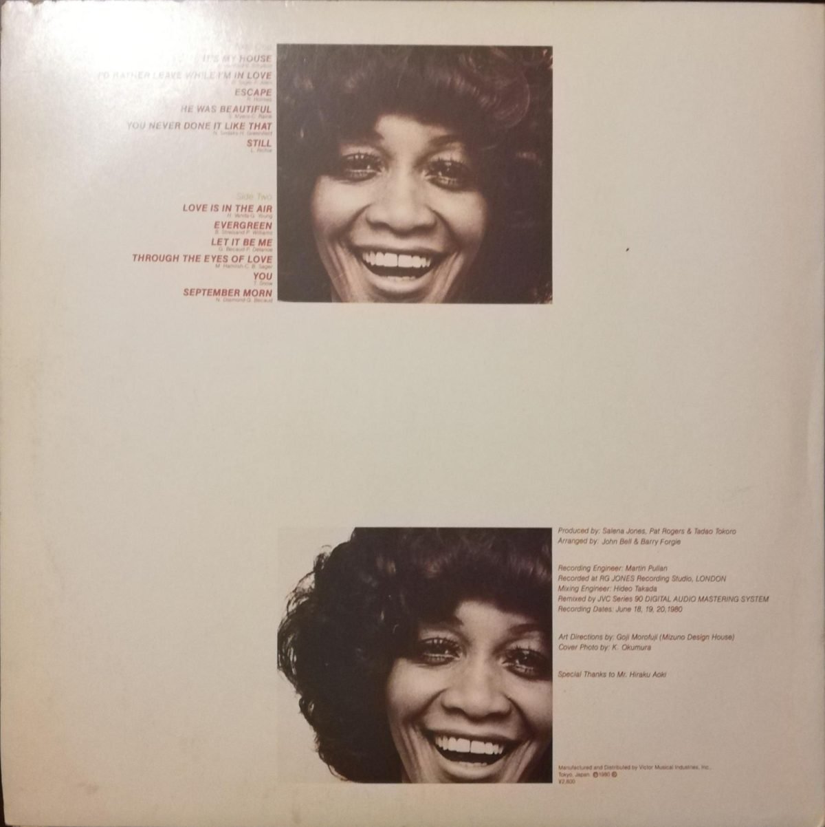 Salena Jones – Love Is In The Air LP Plak - Görsel 3