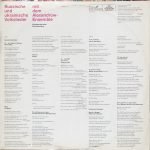 Alexandrow-Ensemble – Russische Und Ukrainische Volkslieder Mit Dem Alexandrow-Ensemble LP Plak - Görsel 2