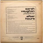 Sarah Vaughan With Mundell Lowe And George Duvivier – After Hours LP Plak - Görsel 2