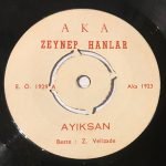 Zeynep Hanlar / Tükezban İsmailzade 45lik Plak (Azeri)