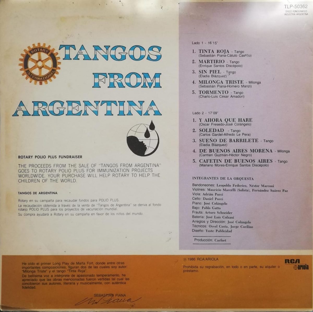 Marta Fort – Y Ahora Qué Haré (Tango) LP Plak - Görsel 2