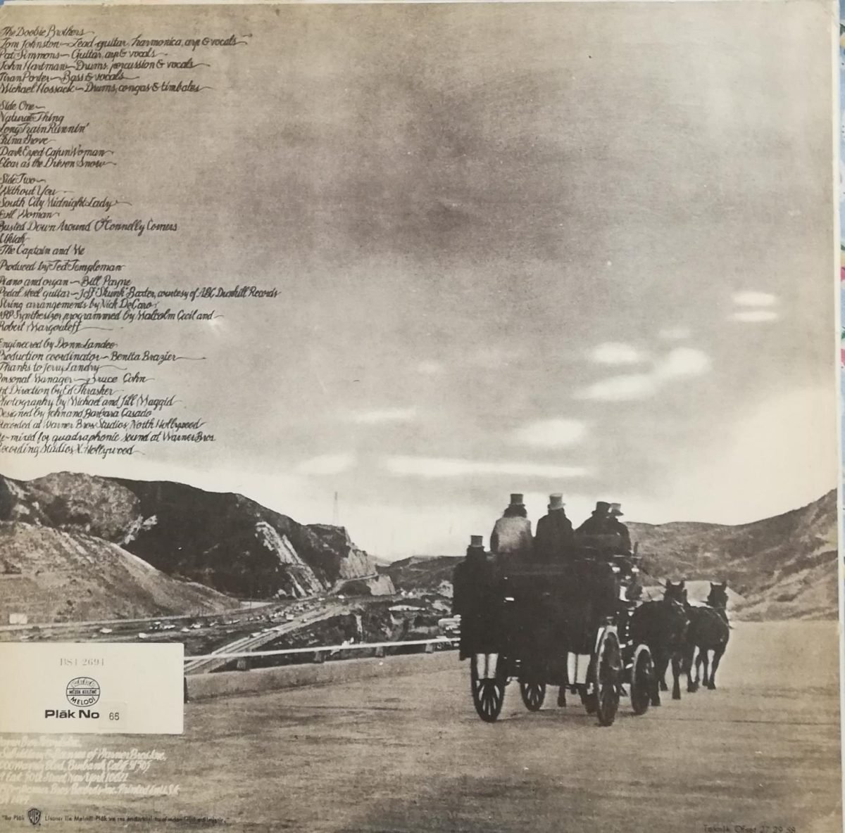 The Doobie Brothers – The Captain And Me LP Plak - Görsel 2