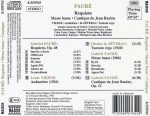 Fauré – Requiem • Messe Basse • Cantique De Jean Racine / Andantino / Tantum Ergo CD - Görsel 3