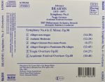Brahms – Symphony No. 4 / Academic Festival Overture / Tragic Overture CD - Görsel 3