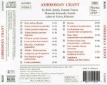 Ambrosian Chant (Early Christian Chant Of The Ambrosian Rite) CD - Görsel 3