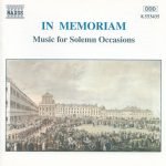 In Memoriam - Music For Solemn Occasions CD