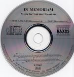 In Memoriam - Music For Solemn Occasions CD - Görsel 2