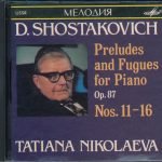 Dmitri Shostakovich – Preludes and Fugues for Piano, Op. 87 Nos. 11-16 CD