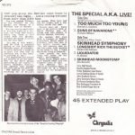 The Special A.K.A. Featuring Rico – Too Much Too Young 45lik - Görsel 2