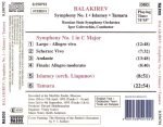 Balakirev – Symphony No. 1 / Islamey / Tamara CD - Görsel 3