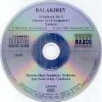 Balakirev – Symphony No. 1 / Islamey / Tamara CD - Görsel 2