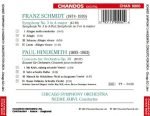 Schmidt / Hindemith – Symphony No. 3, Concerto For Orchestra CD - Görsel 3