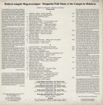 Moldvai Csángók - Hungarian Folk Music Of The Csángós In Moldavia LP Plak - Görsel 2