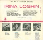 Irina Loghin – Spune Măiculiță, Spune LP Plak - Görsel 2