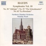 Haydn – Symphonies Vol. 10 (No. 30 "Alleluja" • No. 55 "The Schoolmaster" • No. 63 "La Roxelane") CD