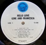 Gene And Francesca – Hello Love LP Plak - Görsel 3