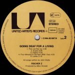 Fischer-Z – Going Deaf For A Living LP Plak - Görsel 4
