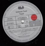 Umberto Tozzi – Tozzi LP Plak - Görsel 4