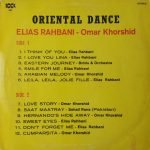 Elias Rahbani - Omar Khorshid – Oriental Dance LP Plak - Görsel 2