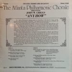 Atlanta Philharmonic Chorale – Anyhow LP Plak - Görsel 2
