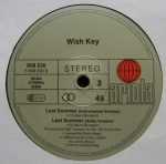 Wish Key – Last Summer 12'' Maxi Single Plak - Görsel 4