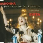 Madonna – Don't Cry For Me Argentina CD Single