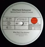 Eberhard Schoener – Why Don't You Answer 12'' Maxi Single Plak - Görsel 2