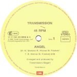 Transmission – Angel / She's So Perfect 12'' Maxi Single Plak - Görsel 3
