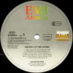 David Bowie – Never Let Me Down LP Plak - Görsel 3